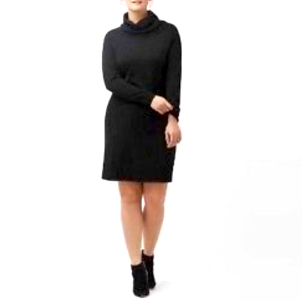 NEW Lane Bryant Black Cowl Neck Dress